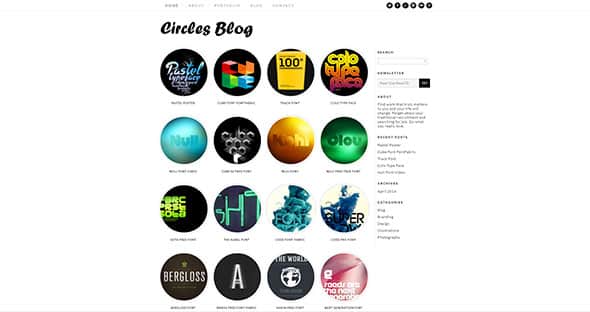 Tema Circles Blog - Template WordPress