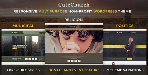 Tema CuteChurch - Template WordPress