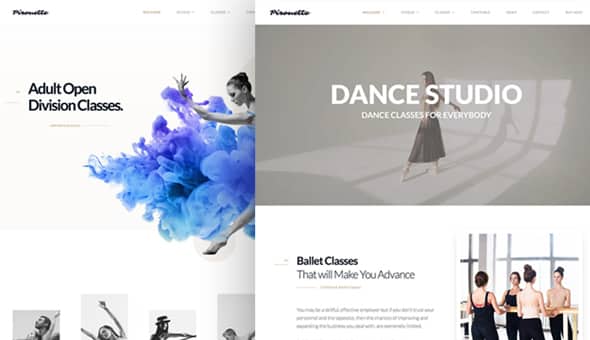 Tema Dancing Academy - Template WordPress