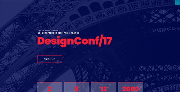 Tema DesignConf Elementor - Template WordPress
