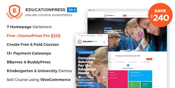 Tema EducationPress - Template WordPress
