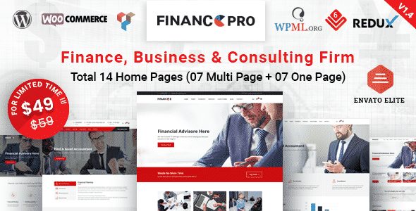 Tema Finance Pro RadiusTheme - Template WordPress