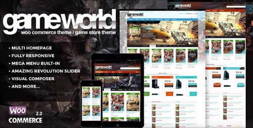 Tema GameWorld - Template WordPress