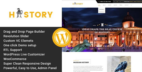 Tema History - Template WordPress
