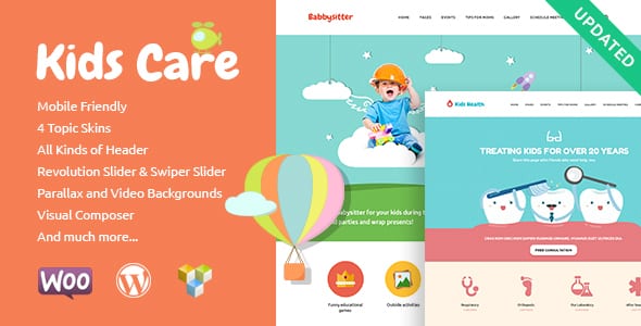 Tema Kids Care - Template WordPress