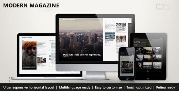 Tema Modern Magazine - TEmplate WordPress