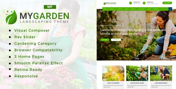 Tema My Garden - Template WordPress