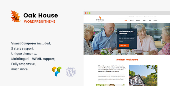 Tema Oak House - Template WordPress
