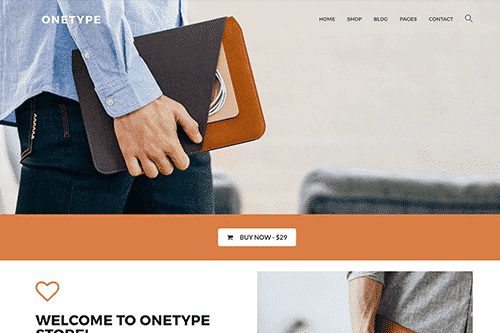Tema OneType - Template WordPress