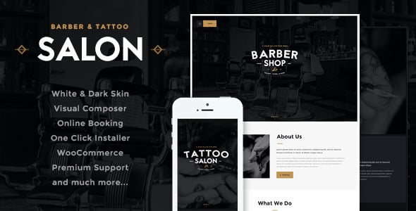 Tema Salon AxiomThemes - Template WordPress