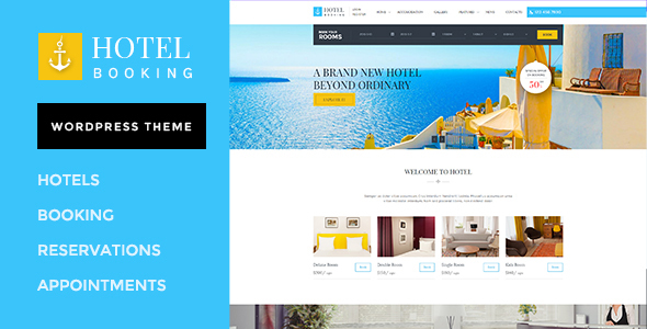 Tema Hotel Booking WPMines - Template WordPress
