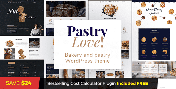 Tema Pastry Love - Template WordPress