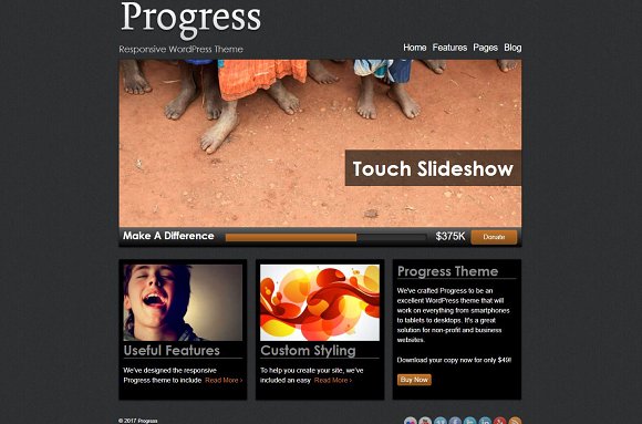 Tema Progress - TEmplate WordPress