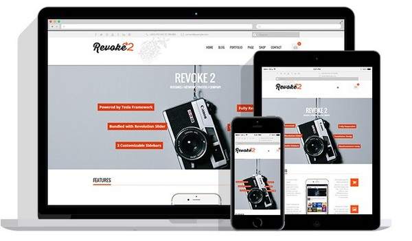 Tema Revoke 2 - Template WordPress
