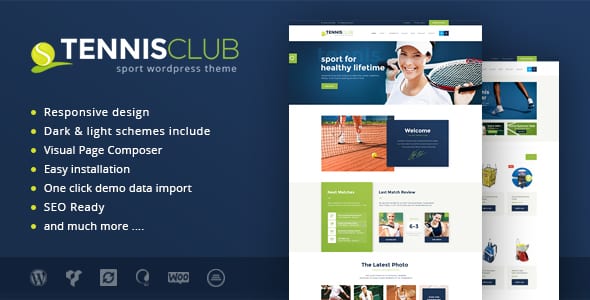 Tema Tennis Club - Template WordPress