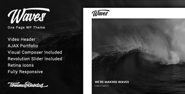 Tema Waves - Template WordPress