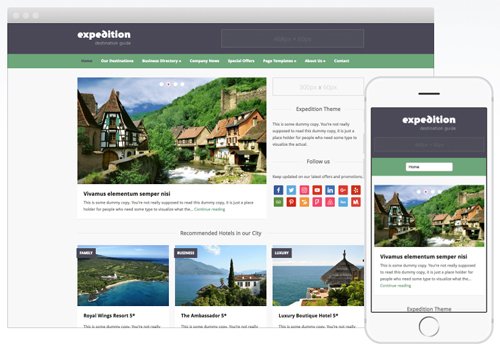 Expedition WPZoom - Template WordPress