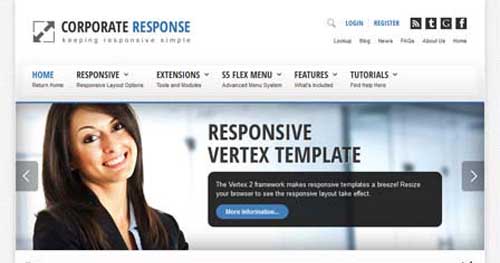 Tema Corporate Response - TEmplate WordPress