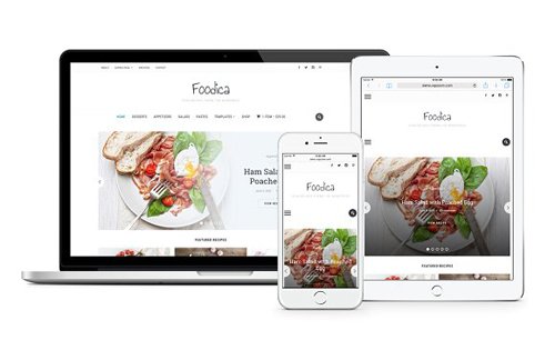 Tema Foodica - Template WordPress