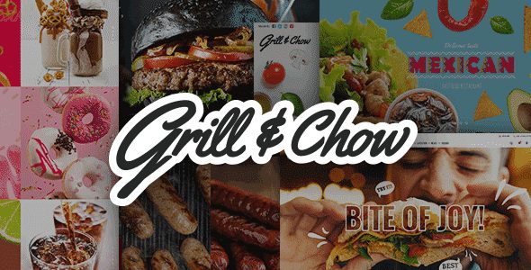 Tema Grill and Chow - Template WordPress