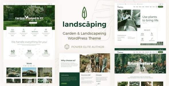 Tema Landscaping Vantam - Template WordPress