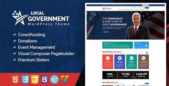 Tema Local Government - Template WordPress