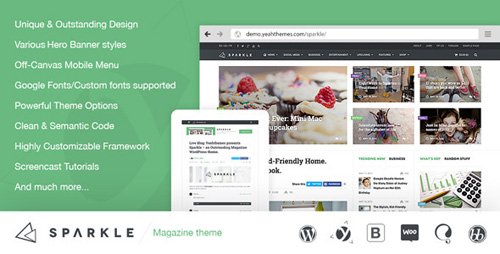 Tema Sparkle - Template WordPress