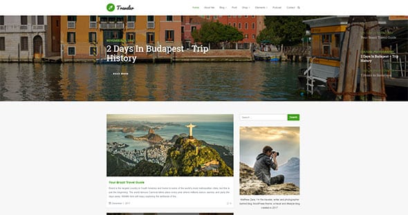 Tema Traveler Visualmodo - Template WordPress
