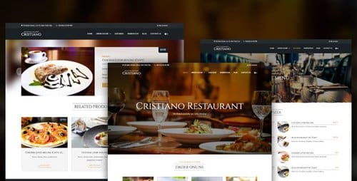 Tema Cristiano Restaurant - Template WordPress