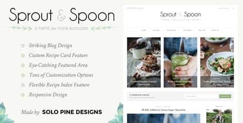 Tema Sprout and Spoon - Template WordPress