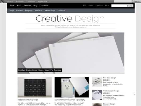 Tema Creative Design - Template WordPress