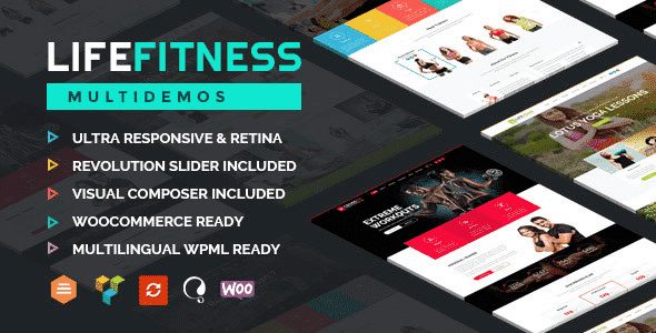 Tema Life Fitness - Template WordPress