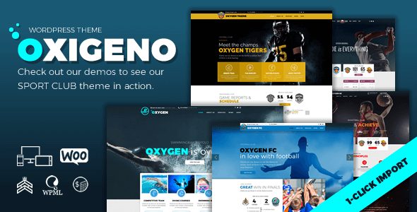 Tema Oxigeno Sport - Template WordPress