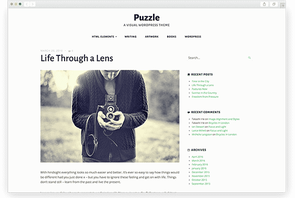 Tema Puzzle - Template WordPress