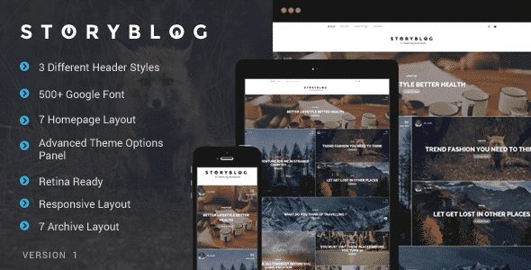 Tema StoryBlog - Template WordPress