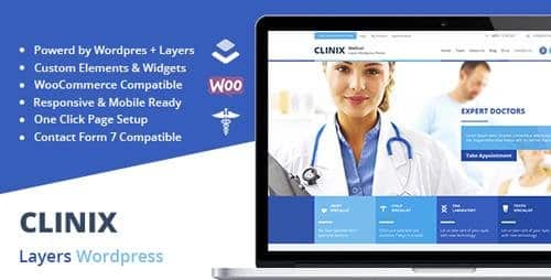 Tema Clinix Medical - Template WordPress
