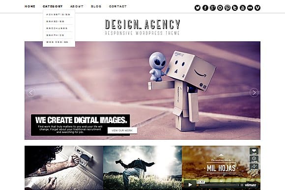 Tema Design Agency - Template WordPress