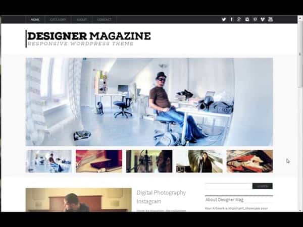 Tema Designer Mag - Template WordPress