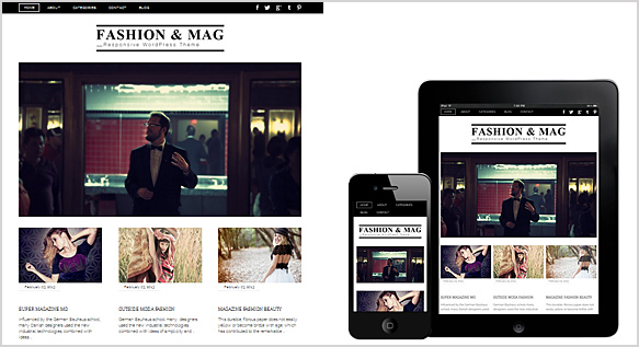 Tema Fashion Mag - Template WordPress