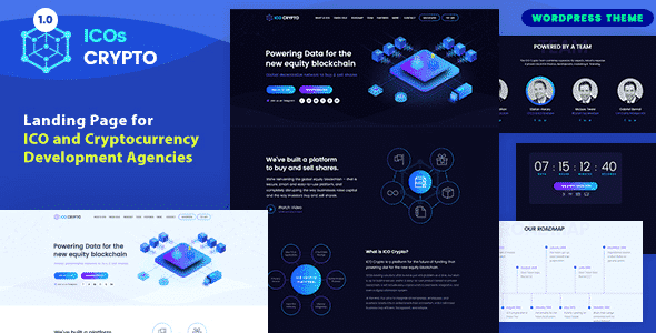 Tema Icos Crypto - Template WordPress