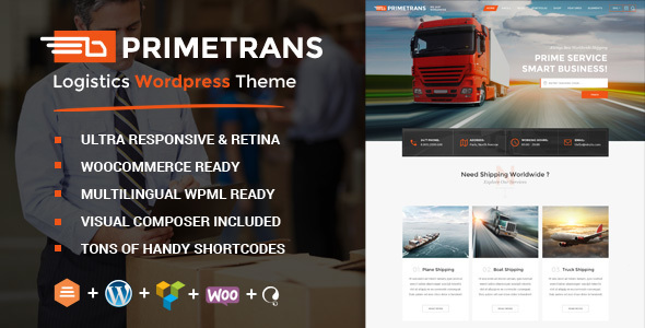 Tema PrimeTrans - Template WordPress