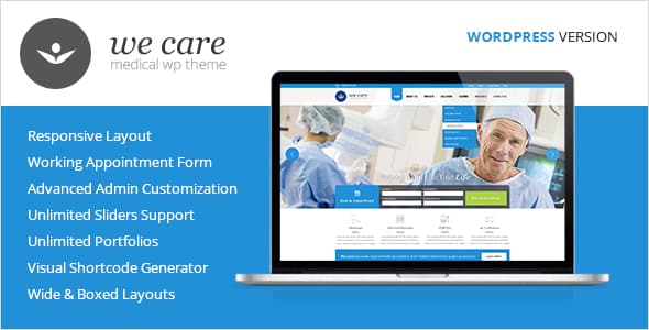 Tema We Care - Template WordPress