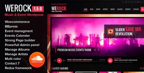 Tema WeRock - Template WordPress