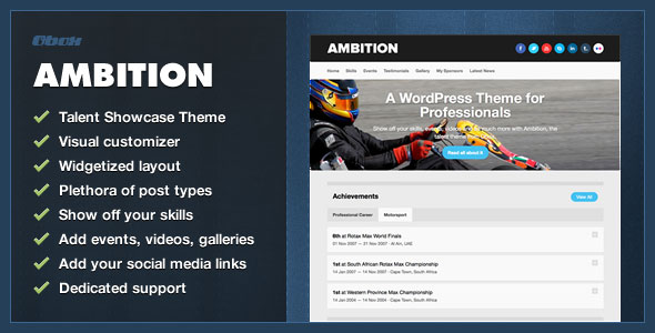 Tema Ambition - Template WordPress