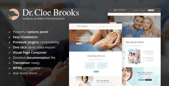 Tema Cloe Brooks - Template WordPress