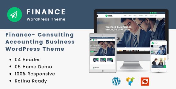 Tema Finance Themesflat - Template WordPress