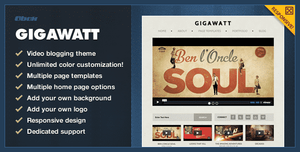 Tema Gigawatt - Template WordPress