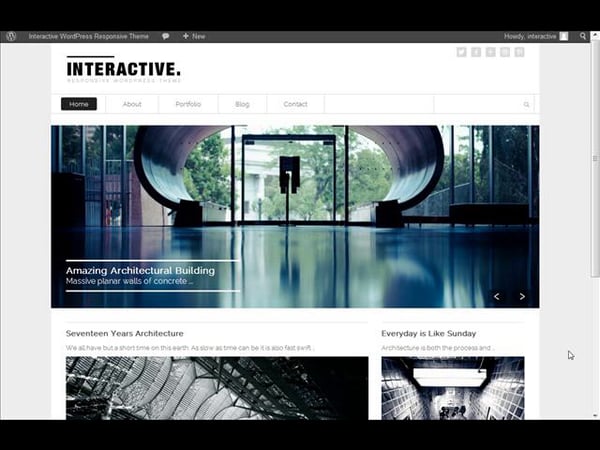 Tema Interactive - Template WordPress