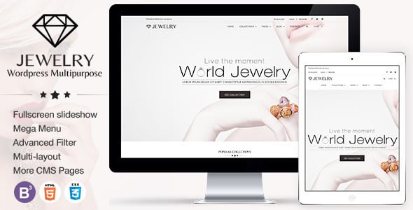 Tema Jewelry - Template WordPress