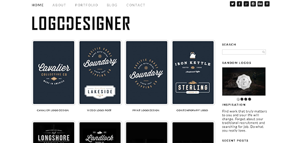 Tema Logo Designer - Template WordPress